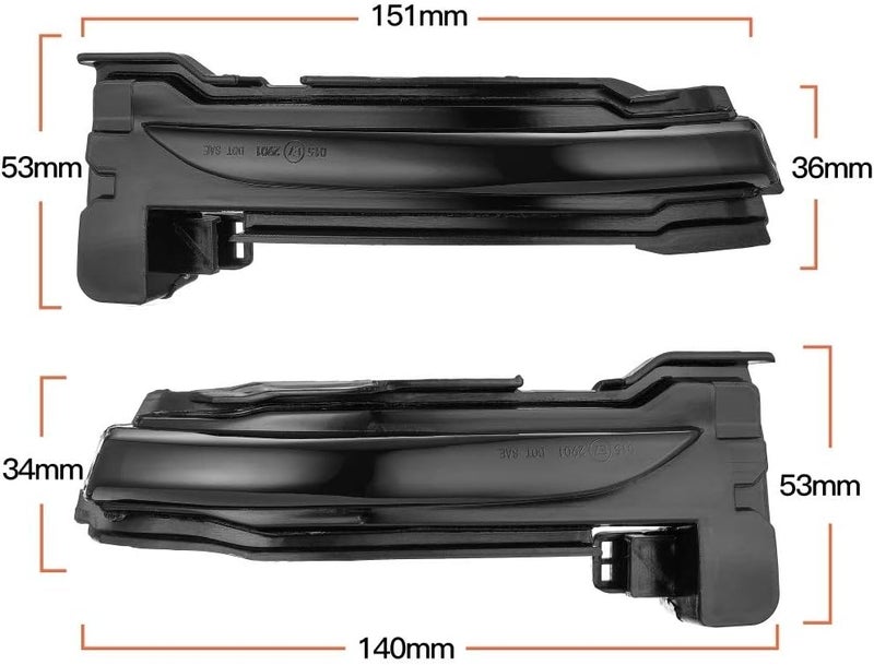 QASULER Dynamic Turn Signal Lights for Ford Focus Mk4 - Image 4