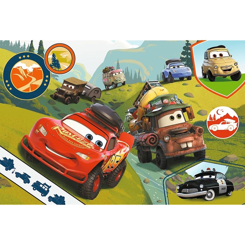 Trefl - Disney Cars 3 Happy Cars Maxi Puzzle 24 Pieces - 14352 - Image 2