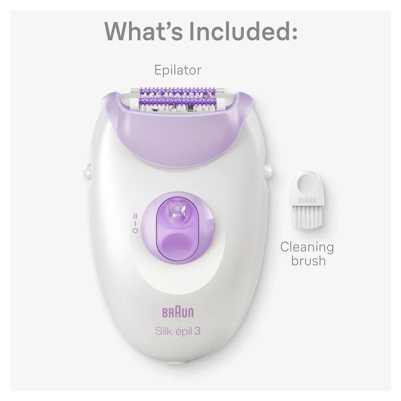 BRAUN Silk-épil 3, Easy Hair Removal Device, Epilator – SE 3000