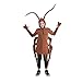 STIOEDYUAN Kids Cockroach Costume for Boys Girls Halloween Costume One Piece Outfit Funny Gag Gift Zipper Hood Novelty Brown One Size - Image 2
