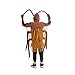 STIOEDYUAN Kids Cockroach Costume for Boys Girls Halloween Costume One Piece Outfit Funny Gag Gift Zipper Hood Novelty Brown One Size - Image 4