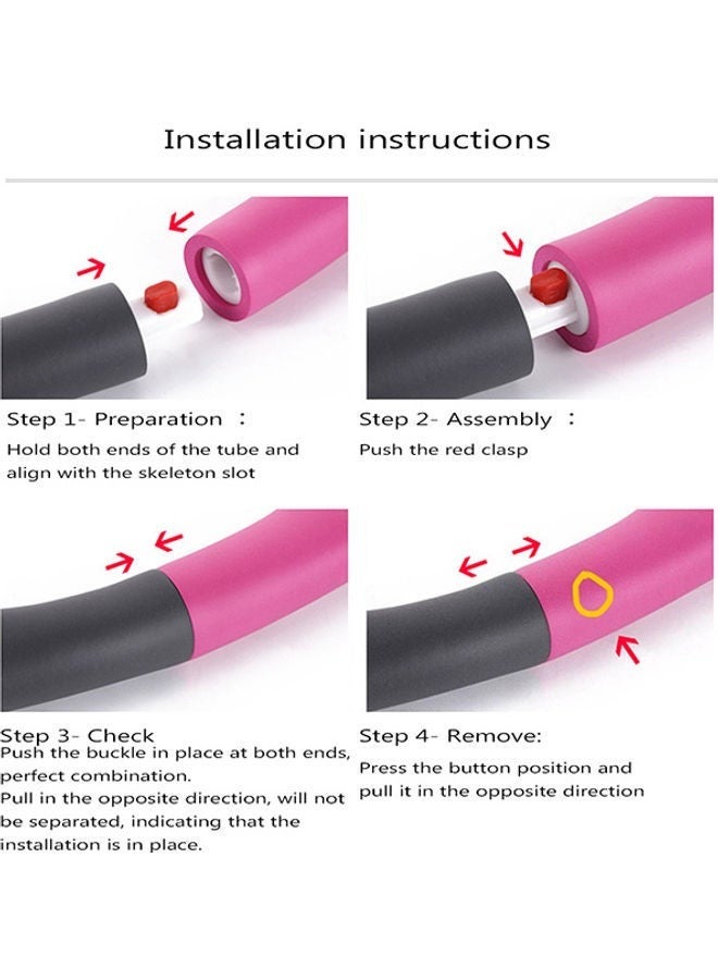 كابتن تيك حلقة هولا هوب بتصميم مكون من 8 أقسام قابل للفصل - Image 4