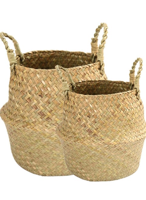 decorated burlap basket