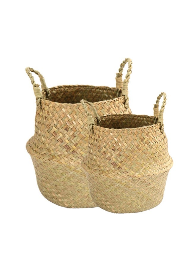 بي ايه سلة خيش مزخرفة - Image 2