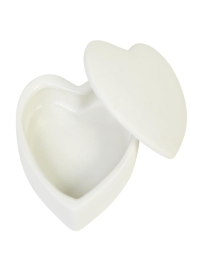 Colorations Decorate Your own Ceramic Heart Boxes, Set of 6 - Image 1