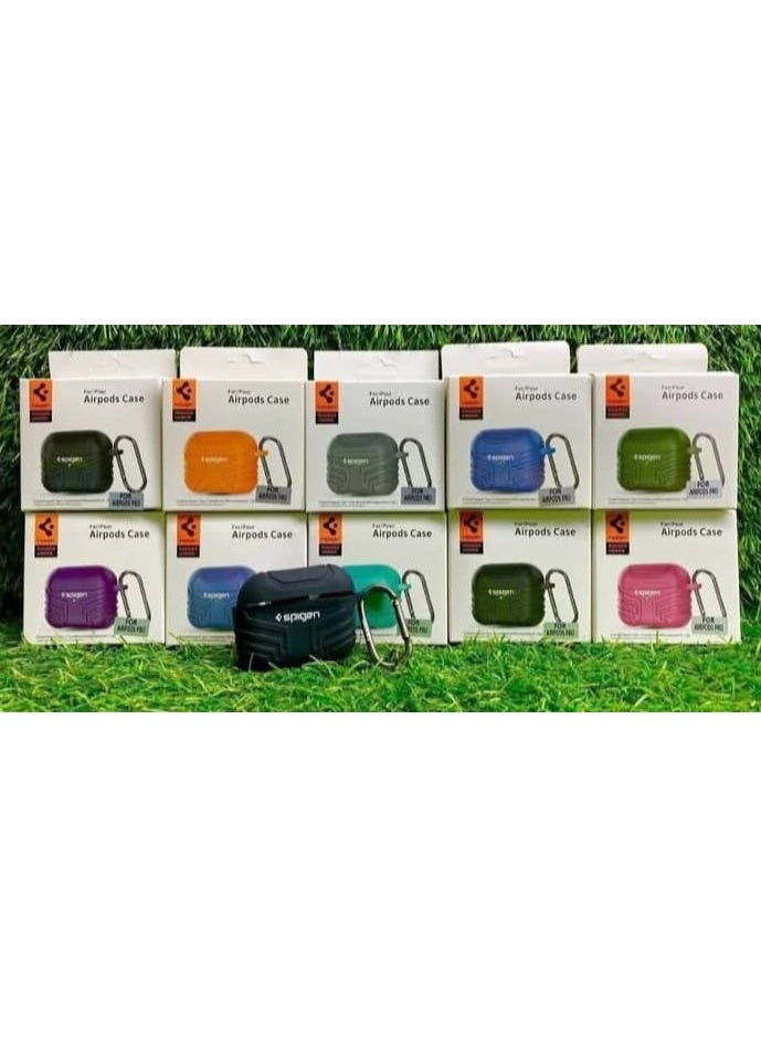 Spigen AirPods Pro 2 Silicone Protective Case with Carabiner Purpl - Image 3