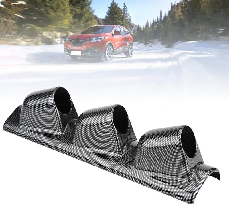 woobles Universal Heavy Duty Racing Sport Meter Gauge Pillar Mount Pod Holder Bracket Gauge Holder(Three Holes)/Automotive Instrument Panel Gauge Kits Three holes - Image 3
