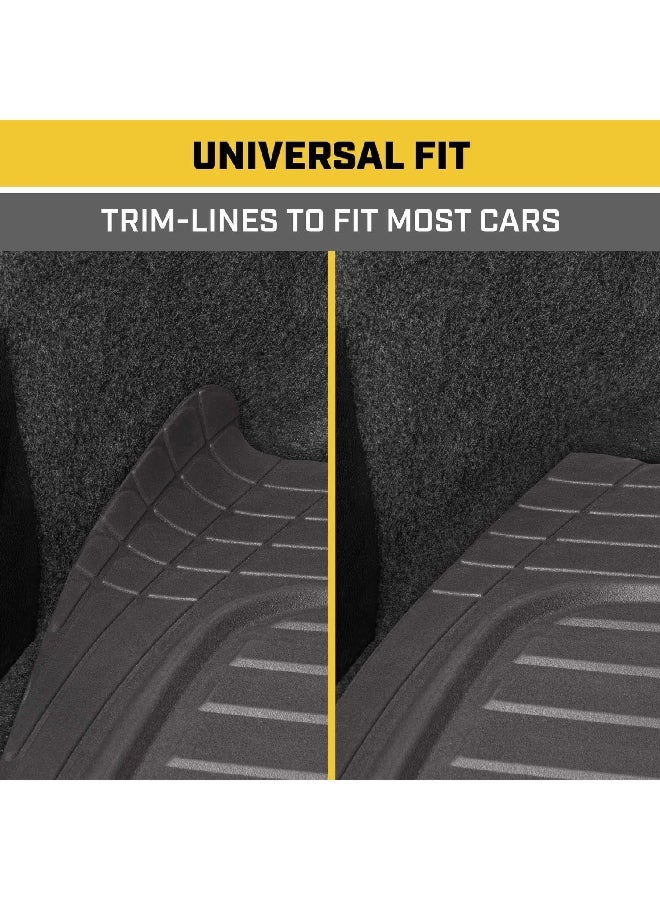 CAT ToughRide Total Protection Heavy Duty Universal Fit Rubber Car Floor Mat Black 53 x 36.25 Inch CAMT-9401-BK - Image 4