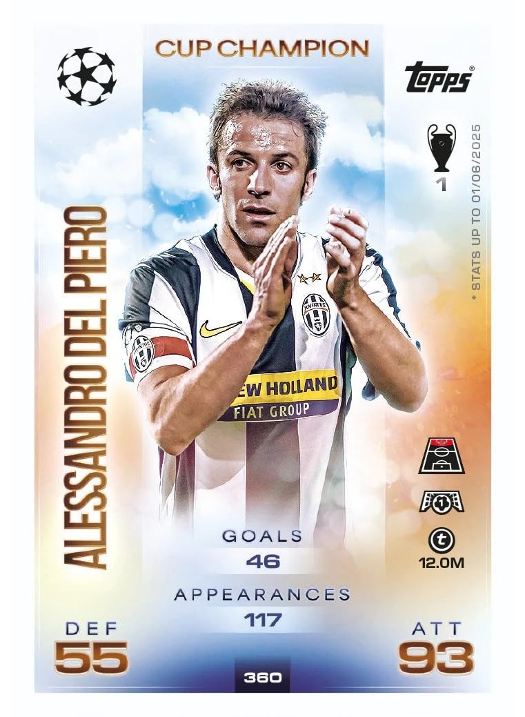 توبس لعبة بطاقات التداول والتحصيل Topps UCC Match Attax 2025/26 (العلبة المعدنية الضخمة 3 - سبارتانز) - Image 3