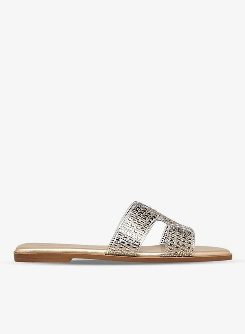 Women Embellished Slip-On Flat Sandals Ramadan Collection