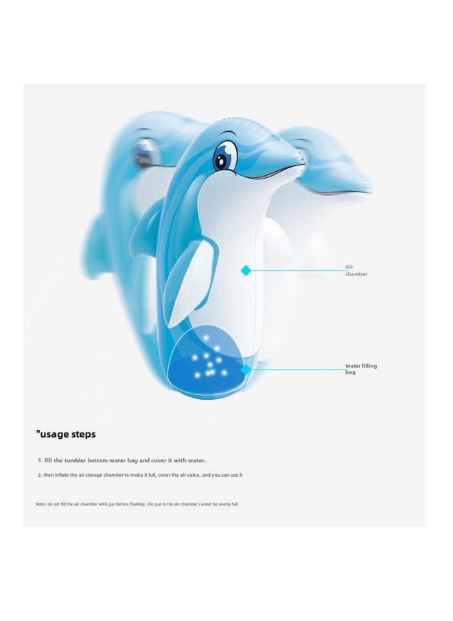 INTEX 44669 3D Animal Tumbler Children's Inflatable Toys Boxing Bag Bottom Water Injection Leisure Toys-Specifications:Inflatable Tool-hand Pump (you Can Shoot Separately If You Need)  - Image 4