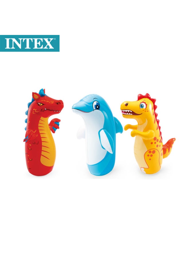 INTEX 44669 3D Animal Tumbler Children's Inflatable Toys Boxing Bag Bottom Water Injection Leisure Toys-Specifications:Inflatable Tool-hand Pump (you Can Shoot Separately If You Need)  - Image 2