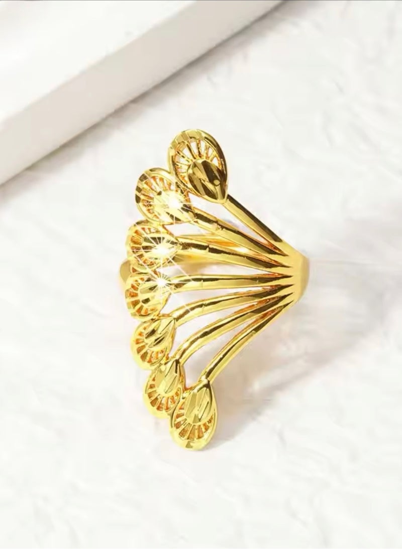 GOLDMAX 21k Gold Plated Ring For Women One Size - Image 3