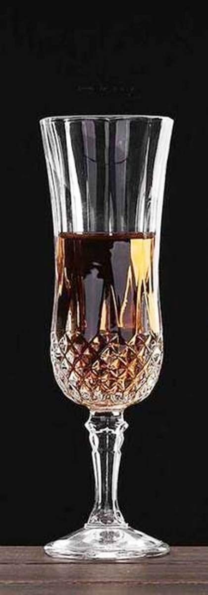 Nirgun Empex Long Champ Wine Glass Beer Whiskey Glass Classic Style Glass Diamond Red Wine Glasses Champagne Cup of Whisky Nordic Wineglass160 ML Set of 6 - Image 5