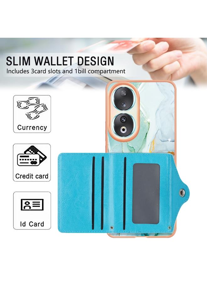 S-TOP Case For Honor 90 5G Marble Pattern IMD Card Slot Phone Case - Image 4