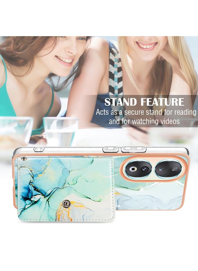 S-TOP Case For Honor 90 5G Marble Pattern IMD Card Slot Phone Case - Image 5