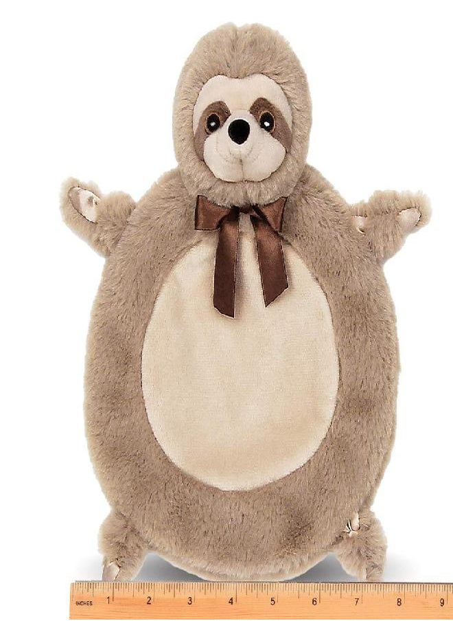 Bearington Collection Bearington Baby Wee Speedster, Small Sloth Stuffed Animal Belly Blanket, Tummy Time Play Mat, 8 x 7 Inch  - Image 4
