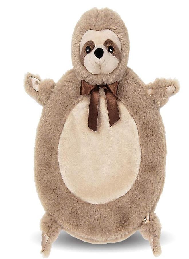 Bearington Collection Bearington Baby Wee Speedster, Small Sloth Stuffed Animal Belly Blanket, Tummy Time Play Mat, 8 x 7 Inch  - Image 5