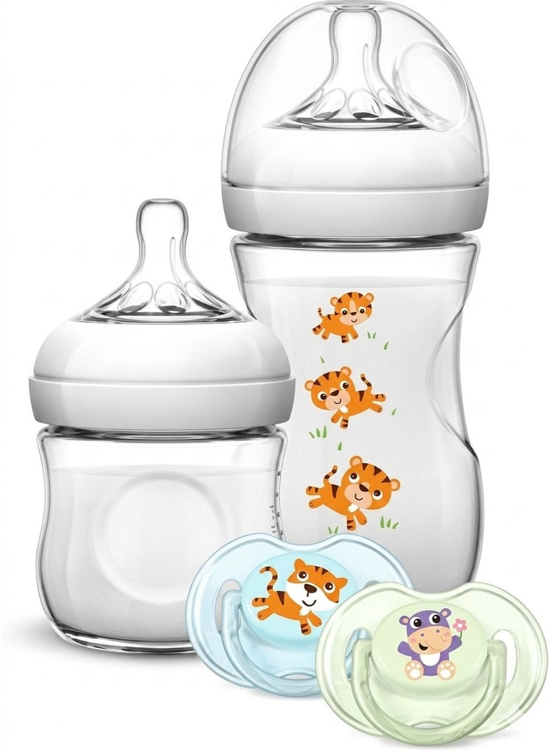 260ml baby feeding bottle with a natural-shaped nipple and comfortable design for everyday use - Image 1