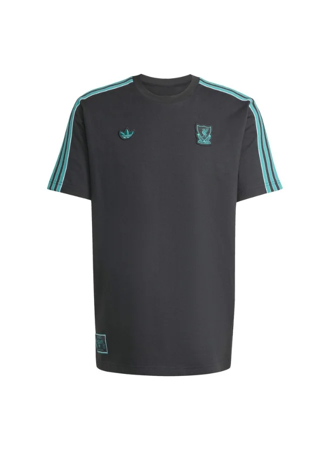 Adidas Adidas Lfc Icon Tee Black T-Shirt (Short Sleeve) T-Shirts For Men