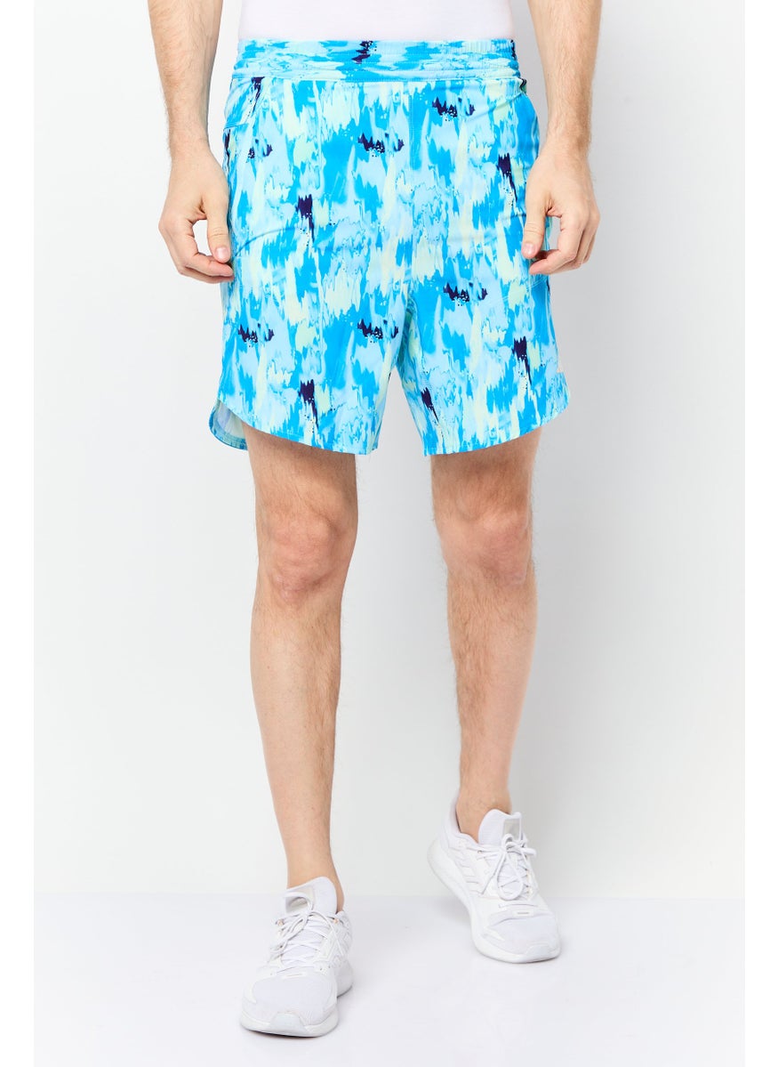 Adidas Men Sportswear Fit 7 Inseam Training Short, Blue  - Image 1