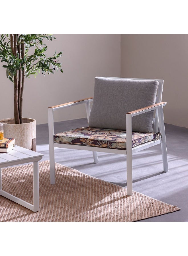 DANUBE HOME وسادة خارجية مربعة فاديد غريس 58x58x5 سم - وسادة مقعد أنيقة من البوليستر مع سحاب لملحقات الحديقة - مثالية للاسترخاء في الهواء الطلق - Image 5