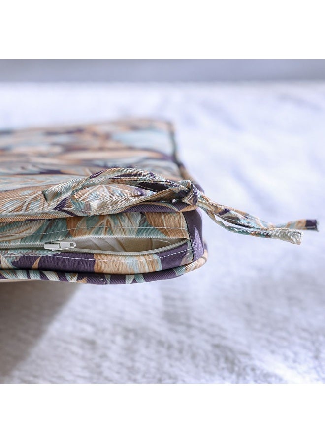 DANUBE HOME وسادة خارجية مربعة فاديد غريس 58x58x5 سم - وسادة مقعد أنيقة من البوليستر مع سحاب لملحقات الحديقة - مثالية للاسترخاء في الهواء الطلق - Image 2