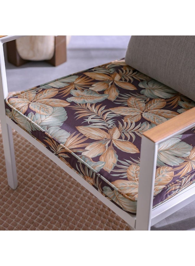 DANUBE HOME وسادة خارجية مربعة فاديد غريس 58x58x5 سم - وسادة مقعد أنيقة من البوليستر مع سحاب لملحقات الحديقة - مثالية للاسترخاء في الهواء الطلق - Image 4