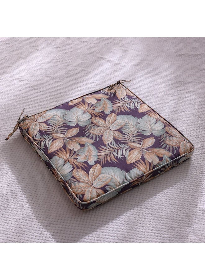 DANUBE HOME وسادة خارجية مربعة فاديد غريس 58x58x5 سم - وسادة مقعد أنيقة من البوليستر مع سحاب لملحقات الحديقة - مثالية للاسترخاء في الهواء الطلق - Image 1