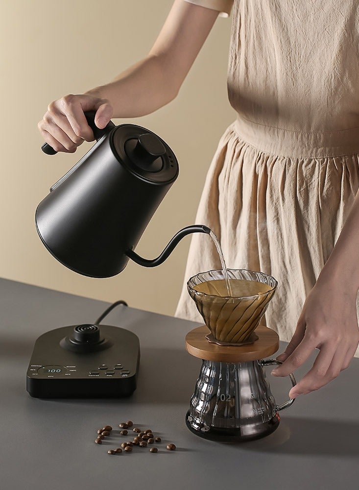 Necomi Kettle V60 Coffee Kettle 1000ML 1200W Power Arbitrary Temperature Control with Digital Display Temperature Automatic Insulation Stainless Steel Material - Image 2