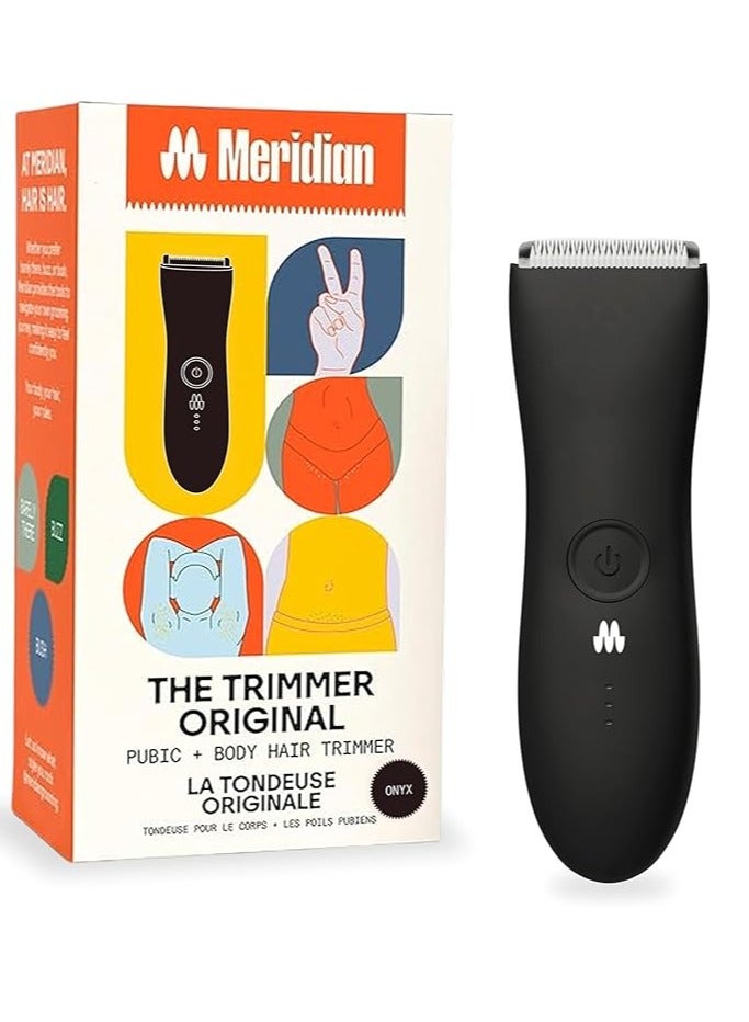 Meridian The Trimmer for Men | Waterproof Electric Body & Groin Trimmer with Ceramic Blade | Cordless Rechargeable Groomer | 90-Min Battery Life - Image 1