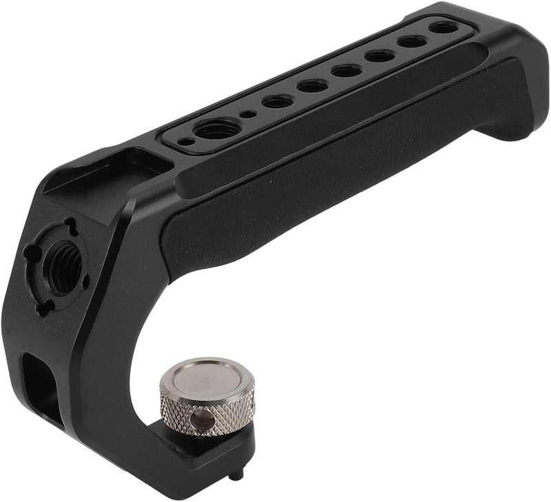 Camera Cage Top Handle Aluminum Alloy Silicone, Video Stabilizing Rig Handle Grip with Cold Shoe Mount and Screw Holes - Ergonomic Design, Versatile Accessory Compatibility, Idea - Image 5