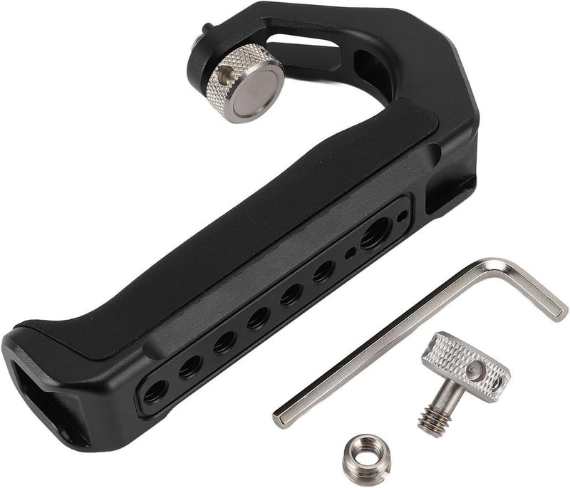 Camera Cage Top Handle Aluminum Alloy Silicone, Video Stabilizing Rig Handle Grip with Cold Shoe Mount and Screw Holes - Ergonomic Design, Versatile Accessory Compatibility, Idea - Image 1