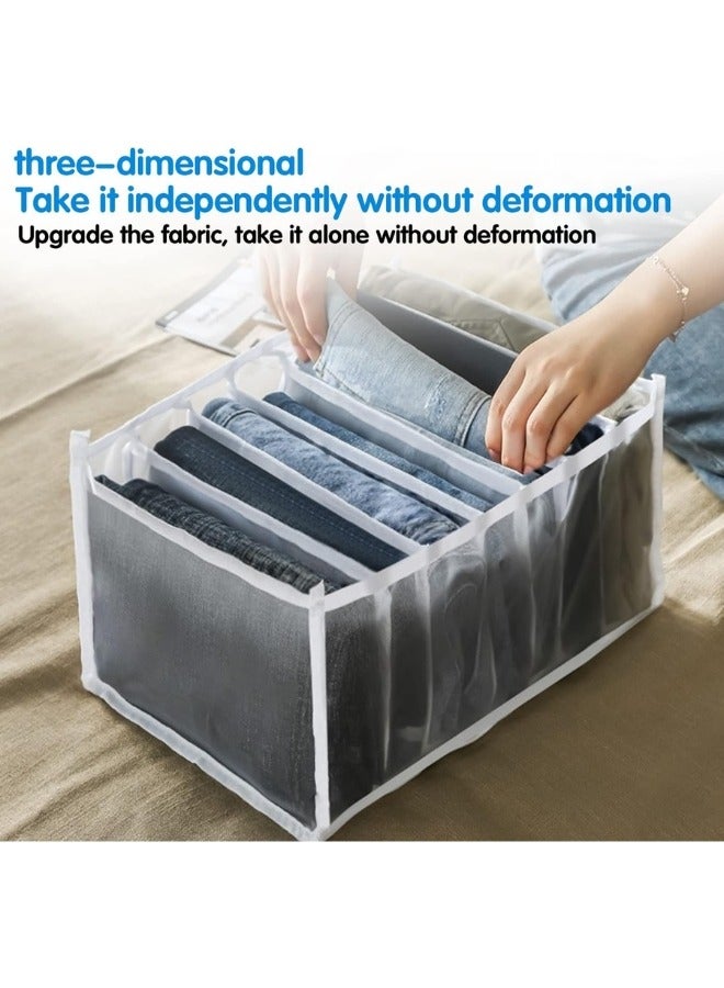 5قطع من منظم ملابس مقسم 5 أقسام مع مقبض متين قابل للغسل للجينز والقمصان والمزيد - Image 5