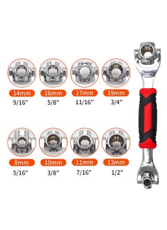 UPDESH 48 Tools In One with 360 Degree Rotating Head Works With Spline Bolts KNK Tiger wrench 48 in 1 Swivel Head Multi ToolCombination Side Cutting Pliers pack1  - Image 5