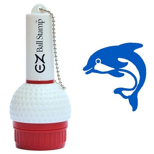 ProMarking EZBallStamp Golf Ball Stamp - Blue Dolphin - Image 1