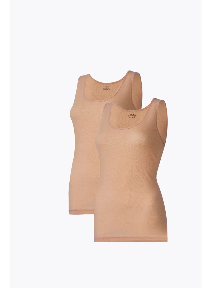 Mariposa Women's Cotton Vest Color  2 Pack - Image 3