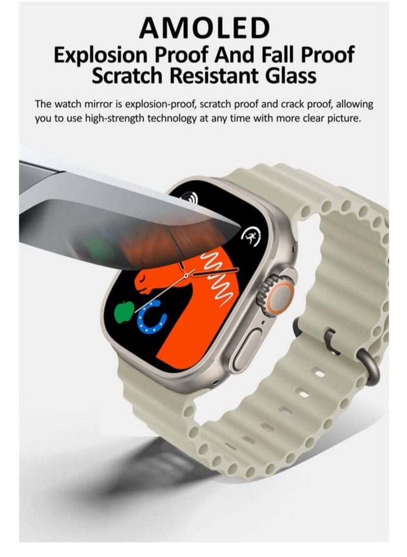 HK - HK 9 Ultra 2 Smart Watch With Wireless Charging Super AMOLED Display AI Chat GPT Playback Music For iOS & Android - Image 1