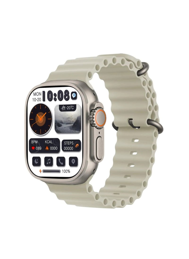 HK - HK 9 Ultra 2 Smart Watch With Wireless Charging Super AMOLED Display AI Chat GPT Playback Music For iOS & Android - Image 1