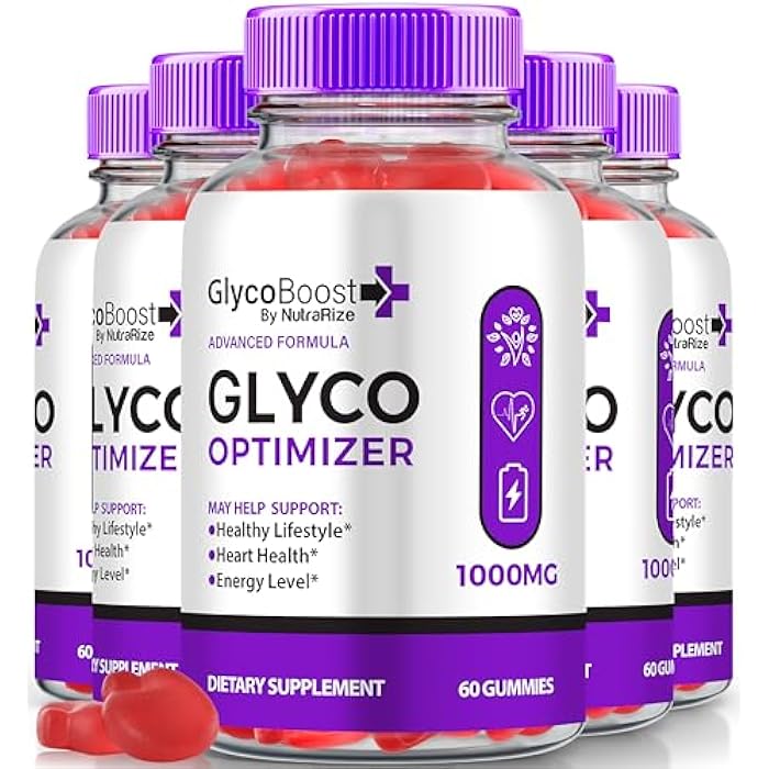 NutraRize (5 Pack) GlycoBoost Gummies, Official Glyco Boost Glyco Optimizer Gummy, All Natural Formula to Maintain Stable Healthy Levels and Overall Wellness, Premium GlycoBoost Gomitas Review (300 Gummies) - Image 1