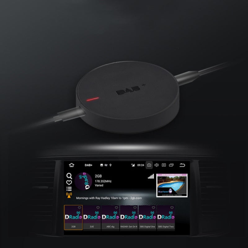DAB+ Receiver with Amplified Antenna High Sensitivity MCX Interface - Plug and Play USB Powered Stereo Output for Android - Image 3