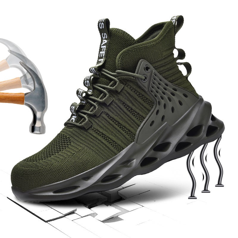 Labor Protection Shoes For Men In Summer, Breathable, Deodorant Work Shoes, Anti-Smash, Anti-Puncture, Long-Term Standing Safety Shoes That Will Not Tire Your Feet - Image 1