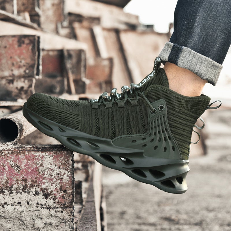 Labor Protection Shoes For Men In Summer, Breathable, Deodorant Work Shoes, Anti-Smash, Anti-Puncture, Long-Term Standing Safety Shoes That Will Not Tire Your Feet - Image 3