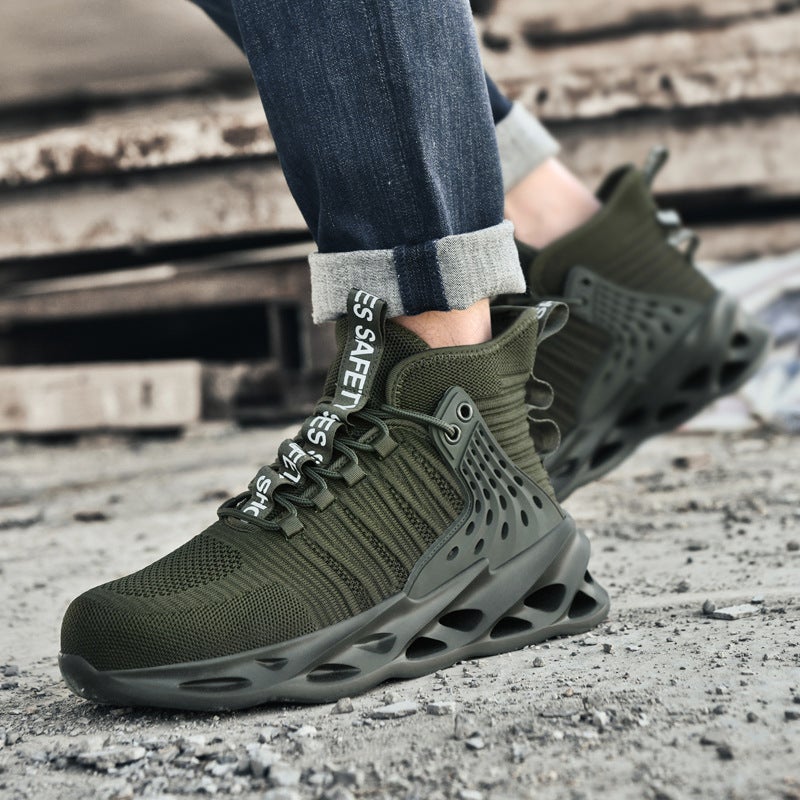Labor Protection Shoes For Men In Summer, Breathable, Deodorant Work Shoes, Anti-Smash, Anti-Puncture, Long-Term Standing Safety Shoes That Will Not Tire Your Feet - Image 2