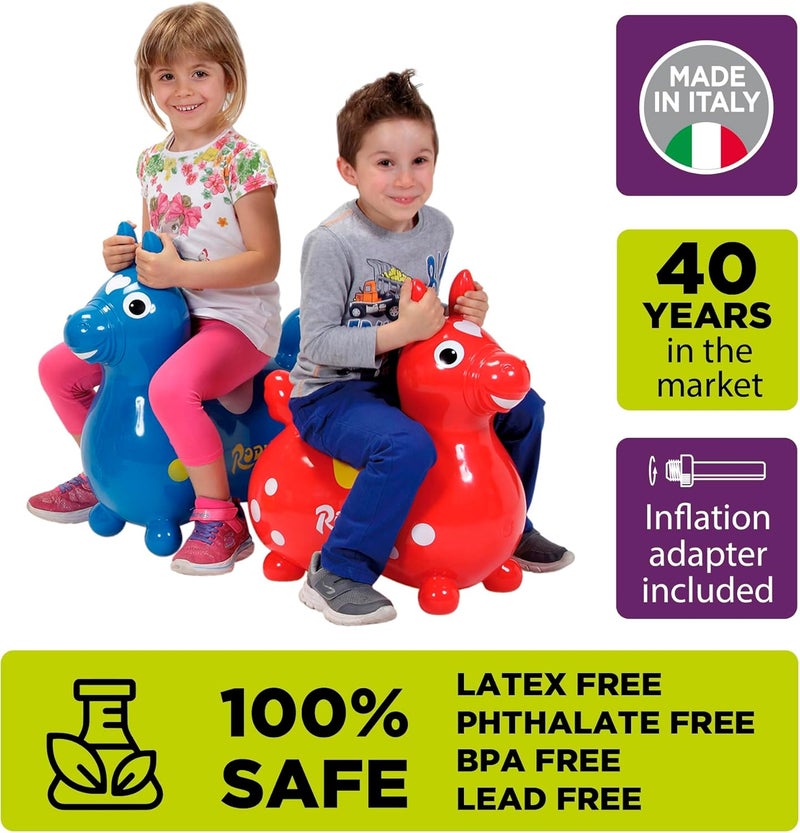 Gymnic Rody Horse Inflatable Toy - Blue - Image 3