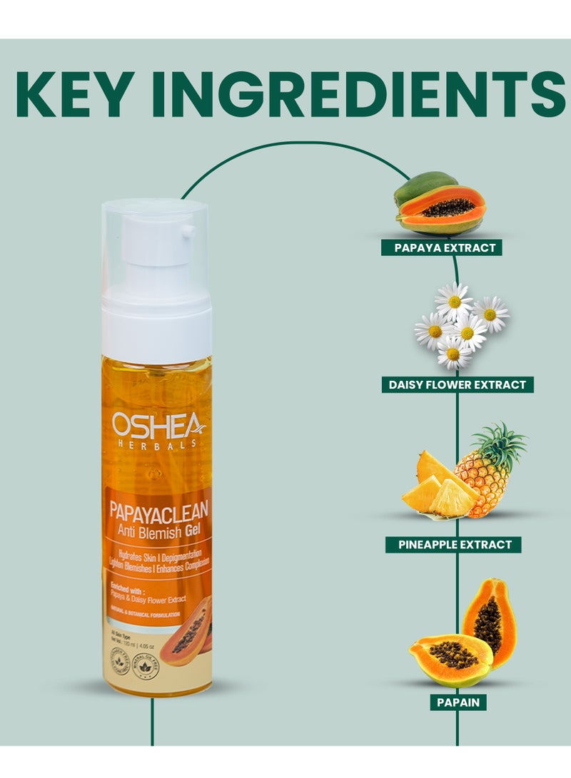 OSHEA Herbals Papaya Clean Anti Blemishes Gel 120 ml - Image 3