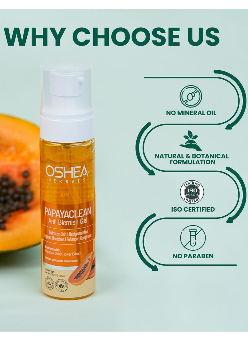 OSHEA Herbals Papaya Clean Anti Blemishes Gel 120 ml - Image 4