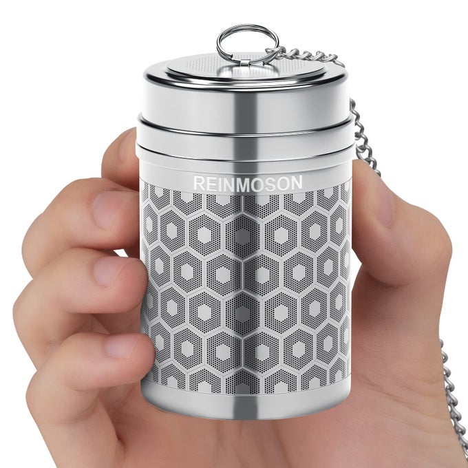 LARGE TEA INFUSER FOR LOOSE TEA SPICE INFUSER FOR COOKING EXTRA FINE MESH TEA STRAINERS 304 STAINLESS STEEL LOOSE LEAF TEA STEEPER FOR BLACK TEA ROOIBOS ETC
