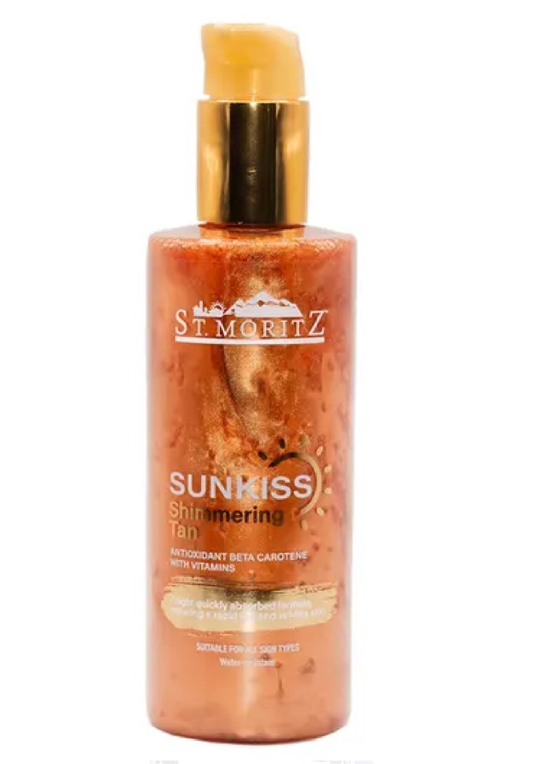 ST.MORITZ SUNKISS SHIMMERING TAN OIL 250ML