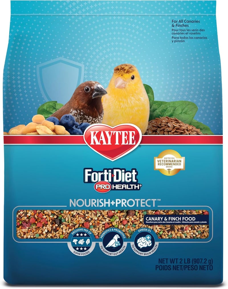 Kaytee Forti-Diet Pro Health Pet Canary & Finch Food, 2 lb - Image 1